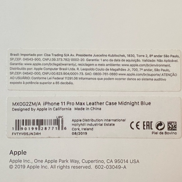 iPhone 11 Pro Max Natural Leather Case in midnight blue - Apple Phone Case - Picture 6 of 7